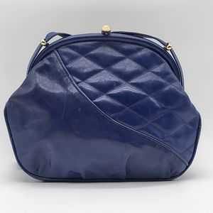 Lancetti vintage small blue snap closure small shoulder bag